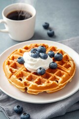 Cozy Breakfast Elegance Celebrate National Oatmeal Nut Waffles Day, Mothers Day, and Easter Brunch with Comfort Food