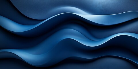Fototapeta premium Abstract blue wave background, elegant design, modern texture