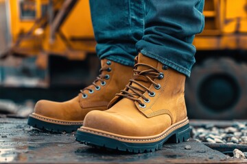 Reliable workwear boots designed for industrial use, featuring slip-resistant soles and lightweight construction for enhanced safety and comfort in demanding environments.