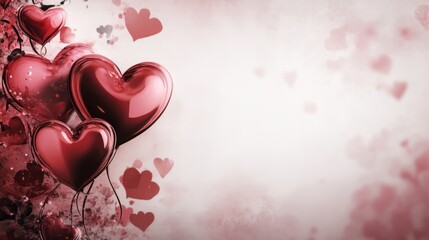 valentine background with empty space for text pink background