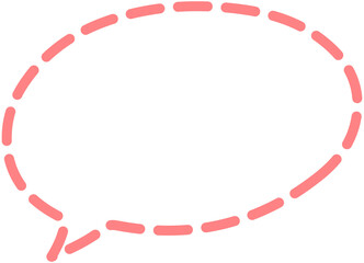 Dashed speech bubble