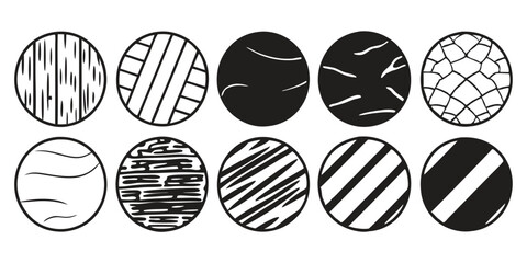 Abstract artistic leaf patterns in black and white with creative details