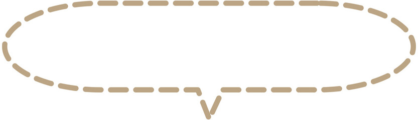 Dashed speech bubble