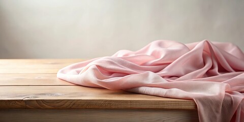 A soft pink fabric with a subtle sheen