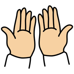 Hand prayer ramadan icon