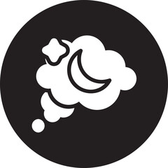 Dreaming glyph icon