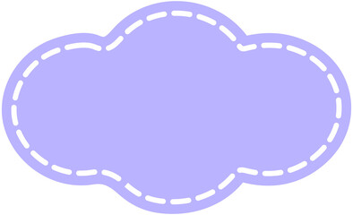 Thinking Cloud Bubble dotted line shape
