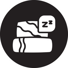 Pillow glyph icon