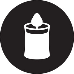 Candle glyph icon