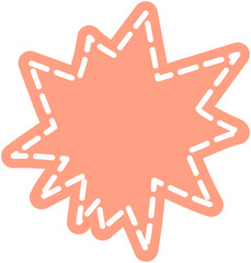 Pointy speech bubble dotted line © Otomedream