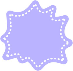 Explosion bubble dotted line shape
