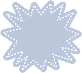 Explosion bubble dotted line shape
