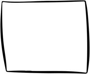 Obraz premium Comic Square Shaped Brushstroke 