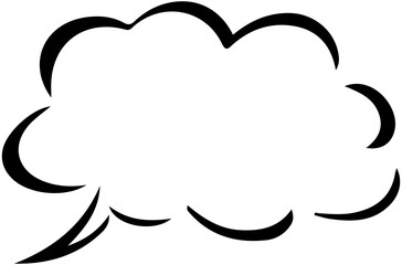 Cloud Shaped dialog Brushstroke