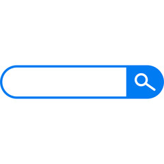 Obraz premium Search Bar Icon with Magnifying Glass