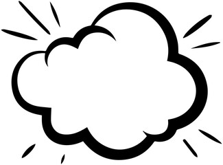 Comic Cloud Explosion Bubble
