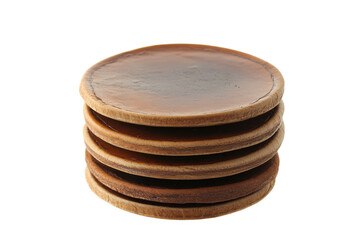 Stylish Modern Coasters Isolated on transparent Background for Home or Office Decor