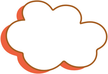 Color Cloud Comic Bubble Chat