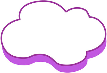 Cloud Comic Bubble Chat
