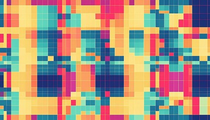 Beautiful abstract pixel style background with beautiful colorful mix, Wallpaper, retro, game, poster.