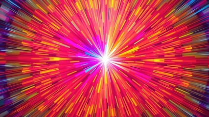 Obraz premium Abstract Colorful Composition - Dynamic Art