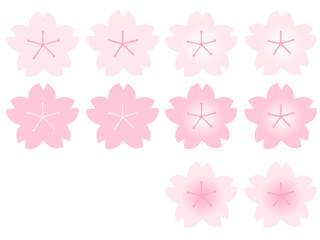 cherry blossom (sakura) icon set. [1]