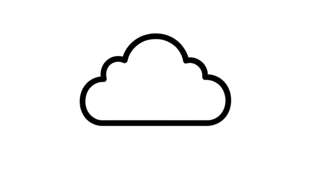 cloud computing icon isolated on white background 