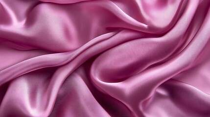 Obraz premium Draped Pink Silk Fabric Soft Texture Background