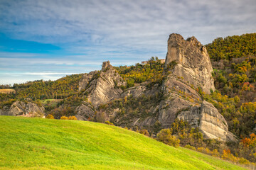 Foliage autunnale appennino, parco Rocca Malatina