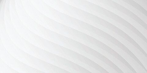 Abstract white and gray color, modern design stripes background with geometric round shape. vektor