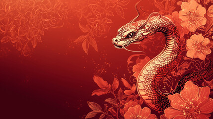 Obraz premium chinese new year snake