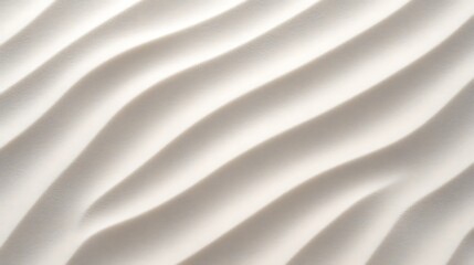 Abstract white sand dune ripple texture pattern