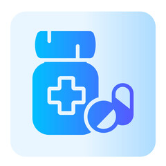 Pills Bottle gradient icon