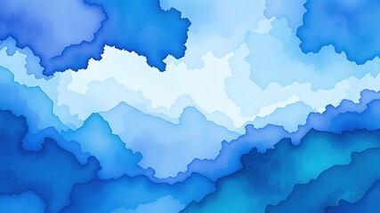 Obraz premium Dreamy Ethereal Landscape Abstract Watercolor Painting
