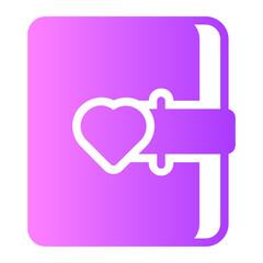Diary gradient icon