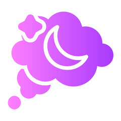 Dreaming gradient icon