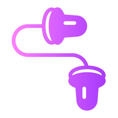 ear plug gradient icon