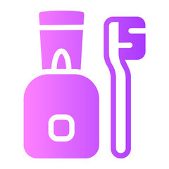 Toothpaste  gradient icon