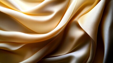 Obraz premium Golden Silk Drapery: A Luxurious Textured Background