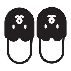 Slippers glyph icon