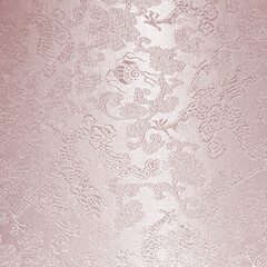 Blush pink jacquard fabric texture with subtle woven floral damask pattern. Great for textile mockups, fashion backgrounds, wedding and luxury design.
