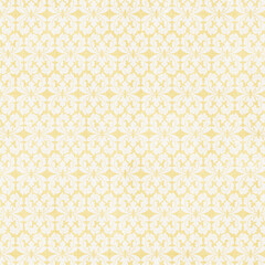 Background paper or fabric, with floral damask and baroque, seamless ornamental pattern