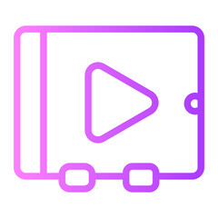 movie gradient icon