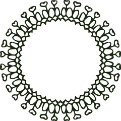 Beautiful flower art and mandala vector design