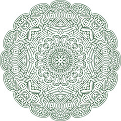 Beautiful flower art and mandala vector design