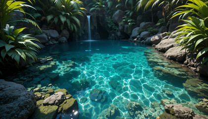 surface in the lagoon sea