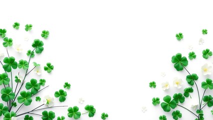 Minimalist St. Patrick's Day Design - Bright, Sharp Colors