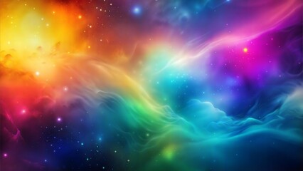 Fototapeta premium Abstract background with space, Sunlight and stars. galaxies with colorful theme color
