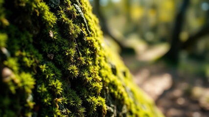 Moss-Covered Tree Trunk, Los Cahorros, Monachil, Granada - Stunning Nature Photography