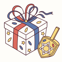 gift box with ribbon